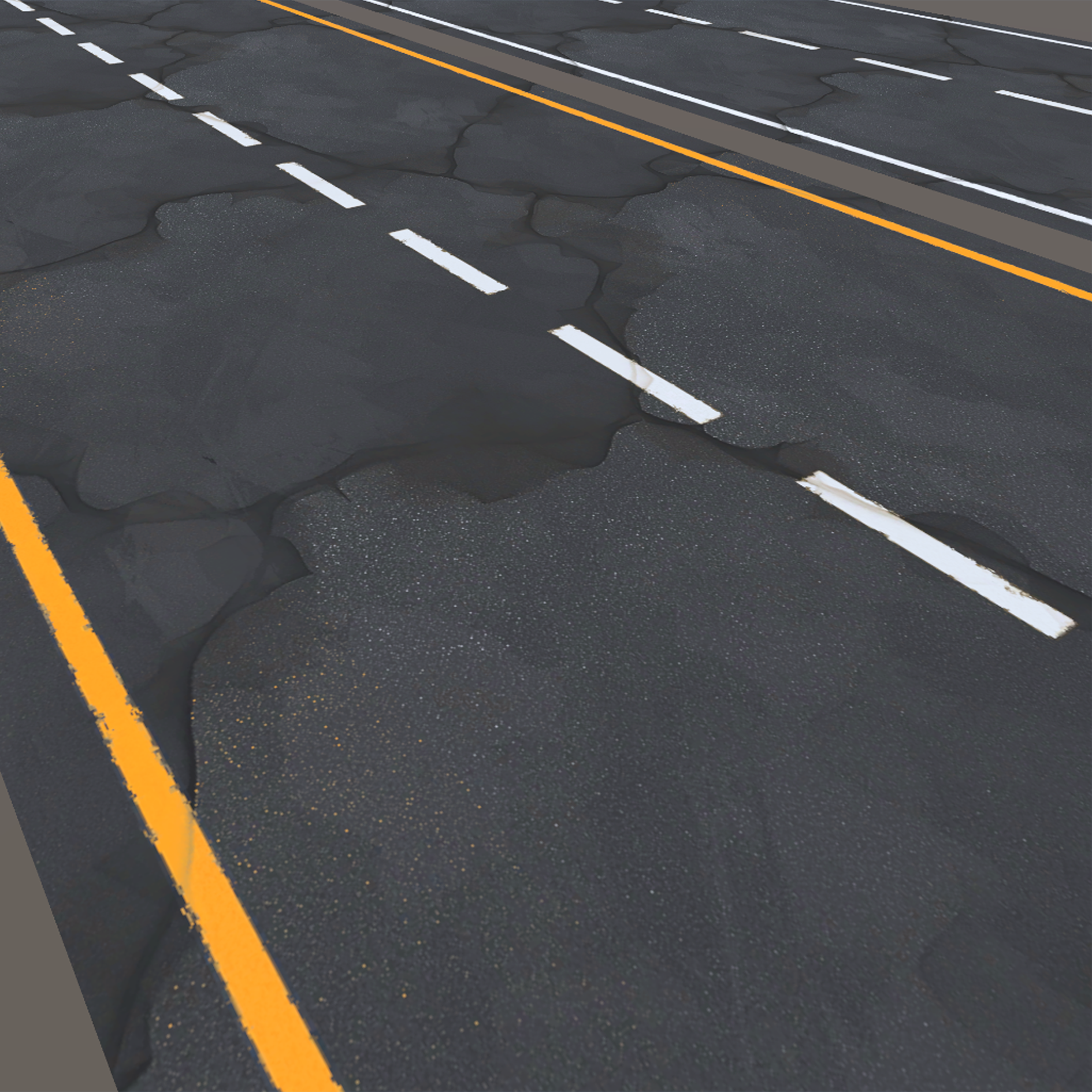 Preview of Stylized Road Texture Pack